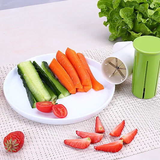 Kitchen gadget Cucumber strip Cutter Stainless steel blade fruit and vegetable divider Carrot cut thick strips